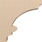Ekena Millwork 6"W x 24"D x 24"H Thin Diane Rough Cedar Woodgrain TimberThane Corbel, Primed Tan CORUR06X24X24DIARCPR - alternate 3